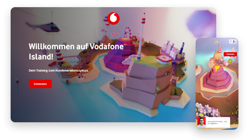 screenshots of vodofone onboarding