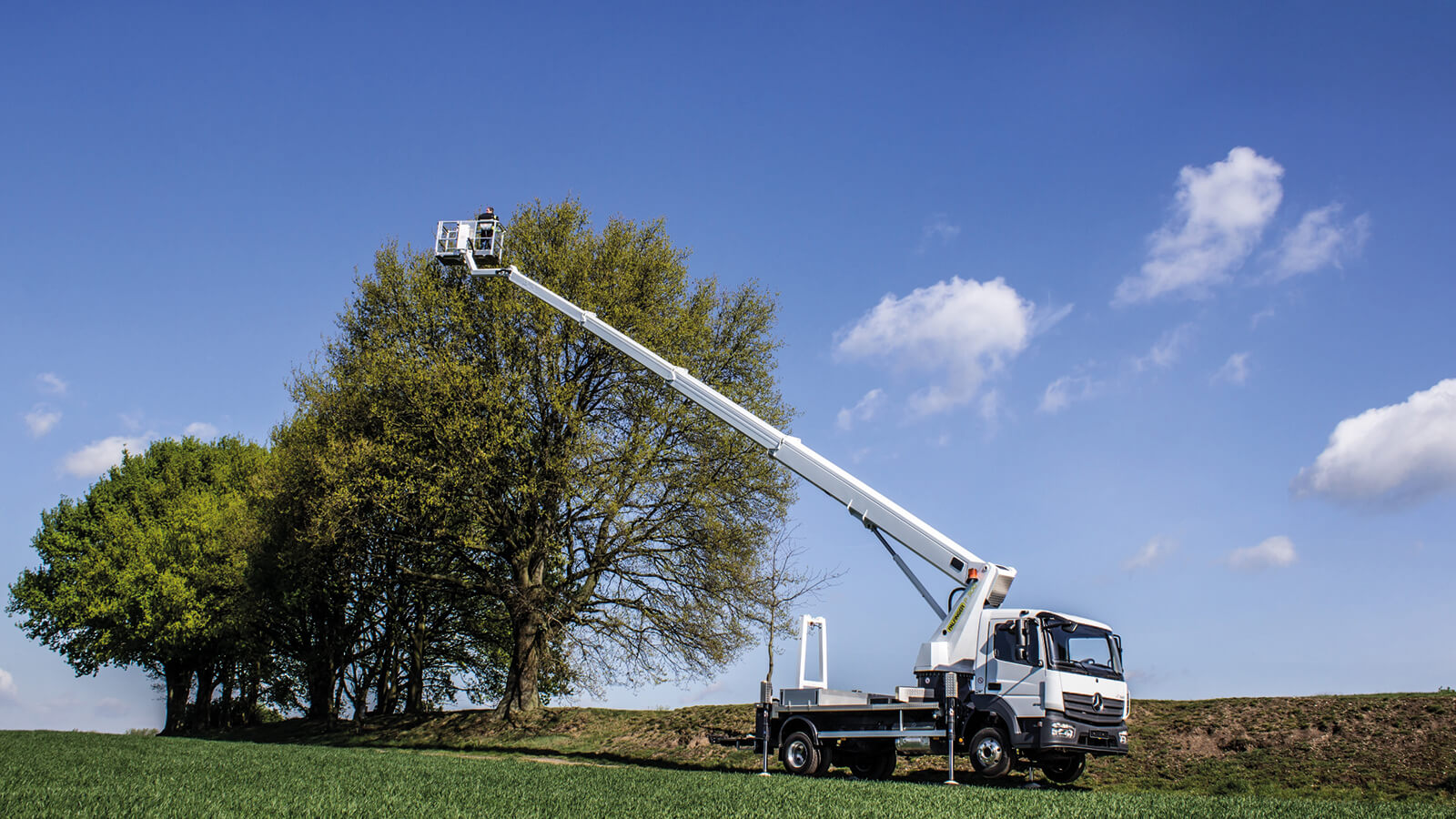 a crane in use