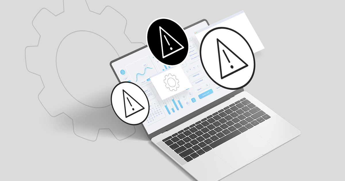 Laptop mit UI-Problemen